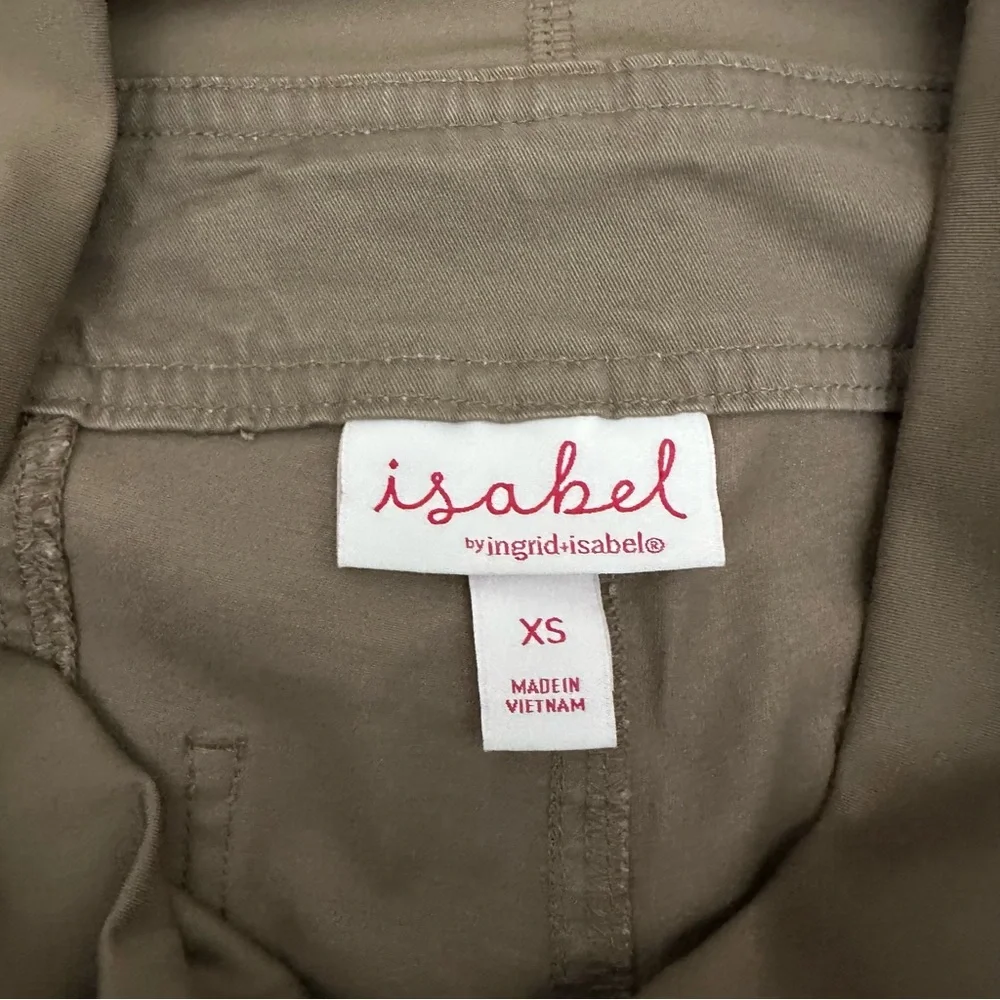 Ingrid & Isabel Women’s Maternity Tan Nylon Full Panel Brown Pants Size XS - Picture 4 of 10